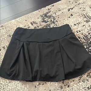Black Pleated Skirt with built in shorts size XXL swim bottoms